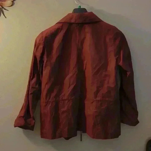Coldwater Creek, Burgundy jacket, size small - Picture 4 of 4
